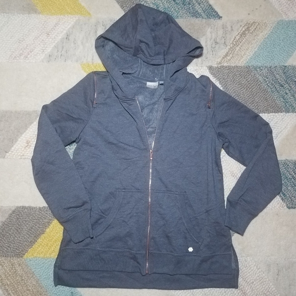 Nanette Lepore Zipup Sweatshirt Hoodie LARGE - Picture 1 of 7